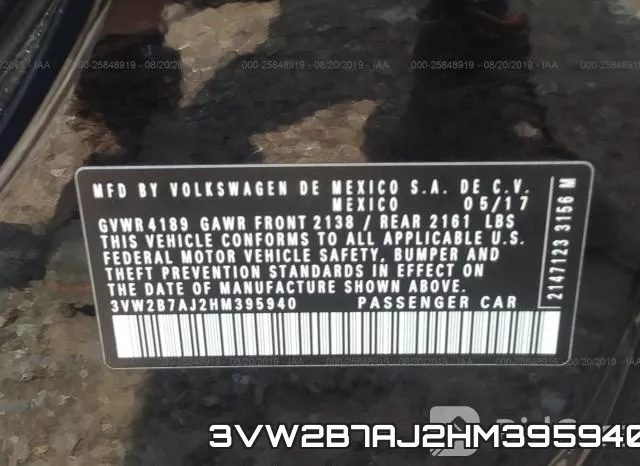 3VW2B7AJ2HM395940 фото 10