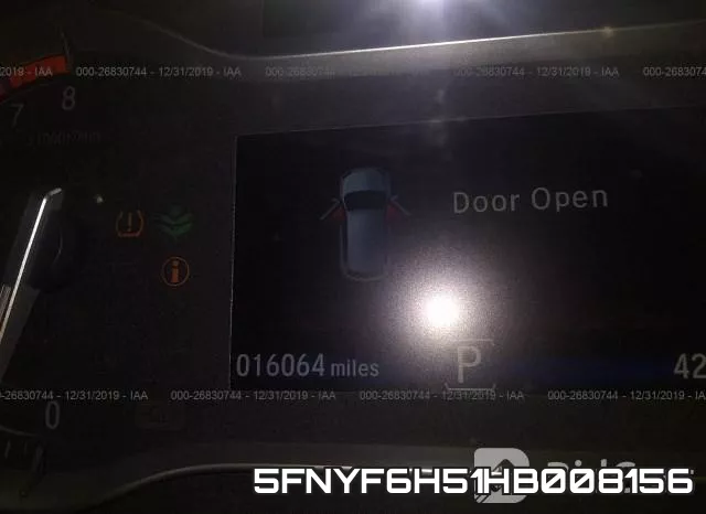 5FNYF6H51HB008156 фото 8