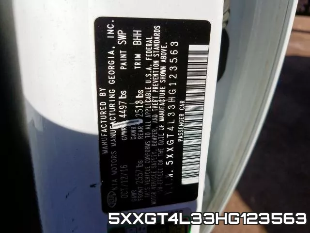 5XXGT4L33HG123563 фото 2