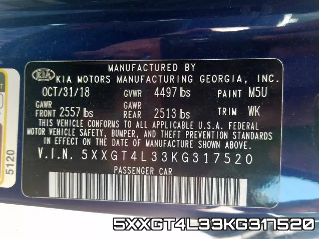5XXGT4L33KG317520 фото 2