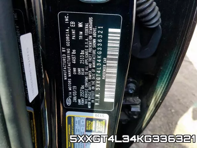 5XXGT4L34KG336321 фото 2