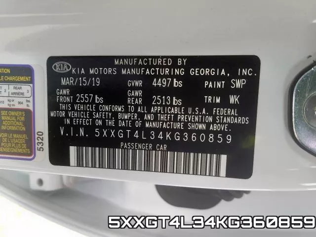 5XXGT4L34KG360859 фото 2