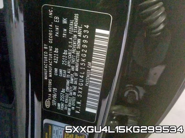 5XXGU4L15KG299534 фото 2