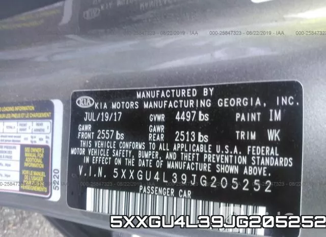 5XXGU4L39JG205252 фото 10