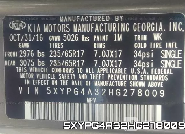 5XYPG4A32HG278009 фото 10