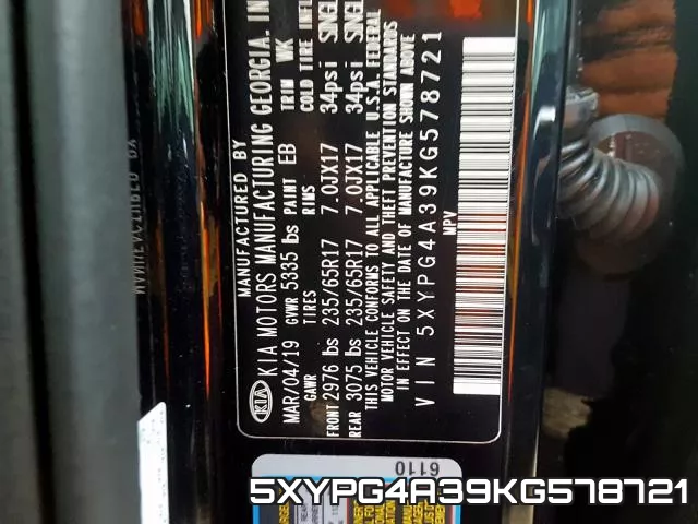 5XYPG4A39KG578721 фото 2