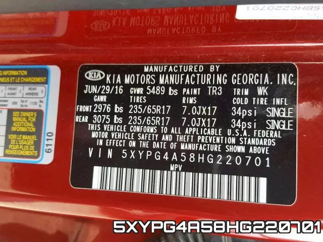 5XYPG4A58HG220701 фото 2