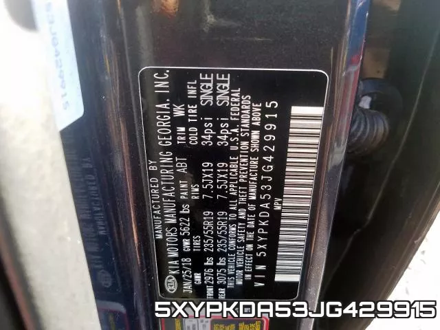 5XYPKDA53JG429915 фото 2