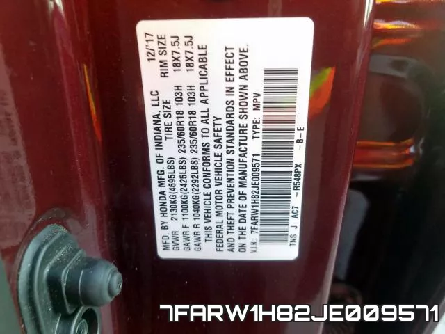 7FARW1H82JE009571 фото 2