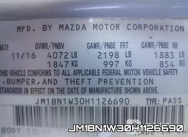 JM1BN1W30H1126690 фото 10