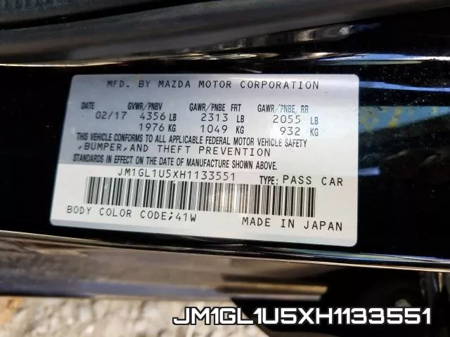 JM1GL1U5XH1133551 фото 2