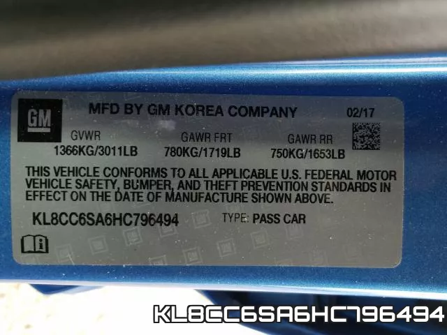 KL8CC6SA6HC796494 фото 2