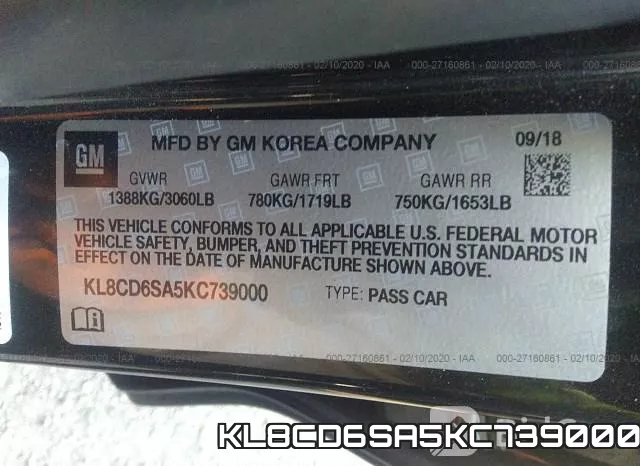 KL8CD6SA5KC739000 фото 10