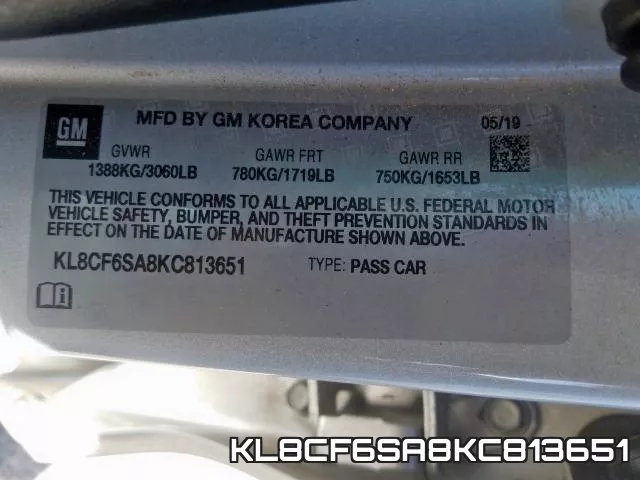 KL8CF6SA8KC813651 фото 2