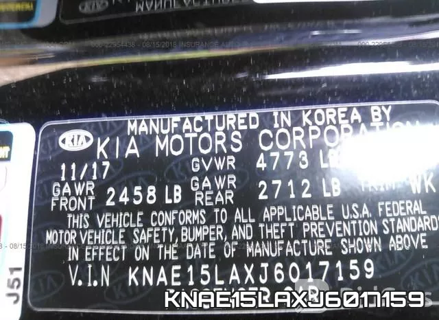 KNAE15LAXJ6017159 фото 10