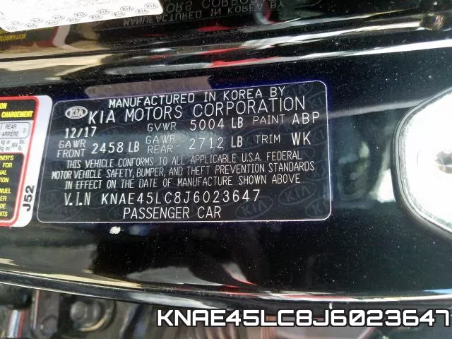 KNAE45LC8J6023647 фото 2