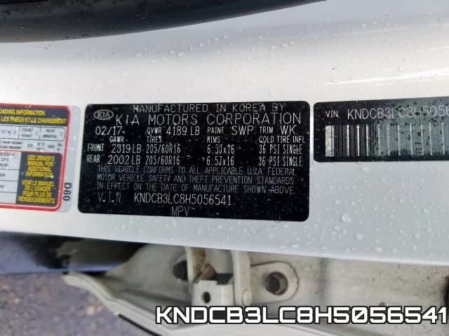 KNDCB3LC8H5056541 фото 2