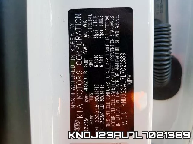 KNDJ23AU7L7021389 фото 2