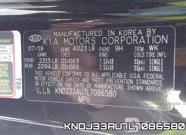 KNDJ33AU7L7086580 фото 10