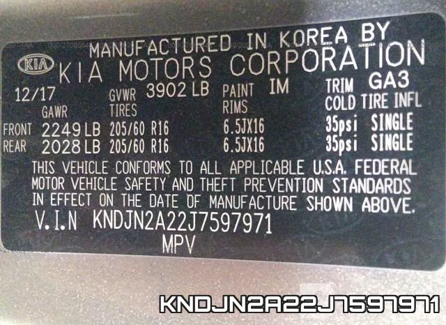 KNDJN2A22J7597971 фото 10