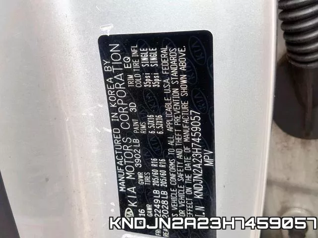 KNDJN2A23H7459057 фото 2
