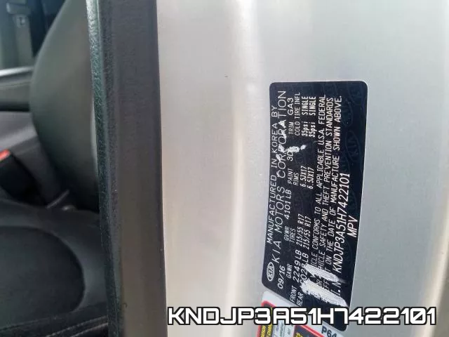 KNDJP3A51H7422101 фото 2