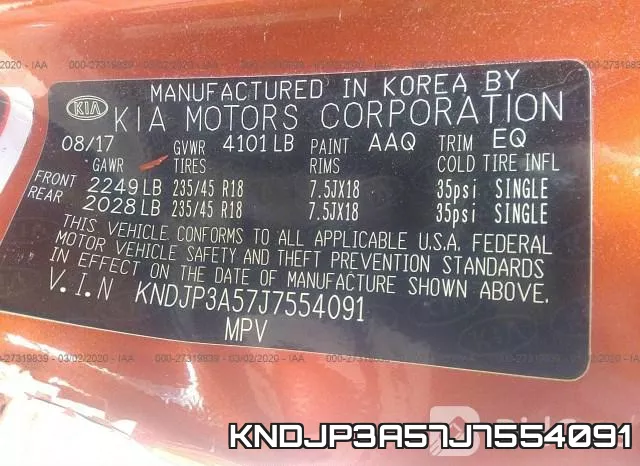KNDJP3A57J7554091 фото 10