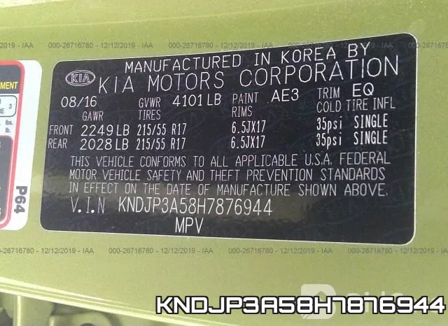 KNDJP3A58H7876944 фото 10