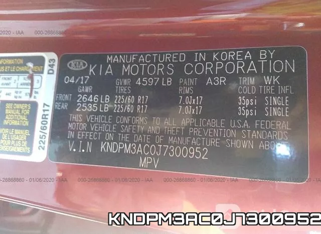 KNDPM3AC0J7300952 фото 10