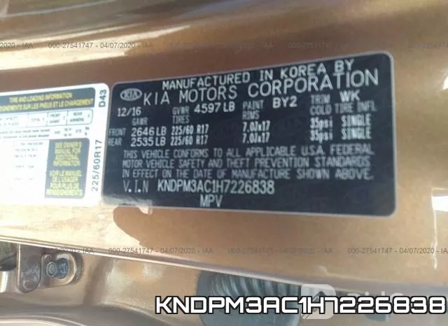 KNDPM3AC1H7226838 фото 10