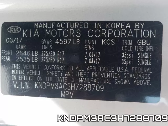 KNDPM3AC3H7288709 фото 2