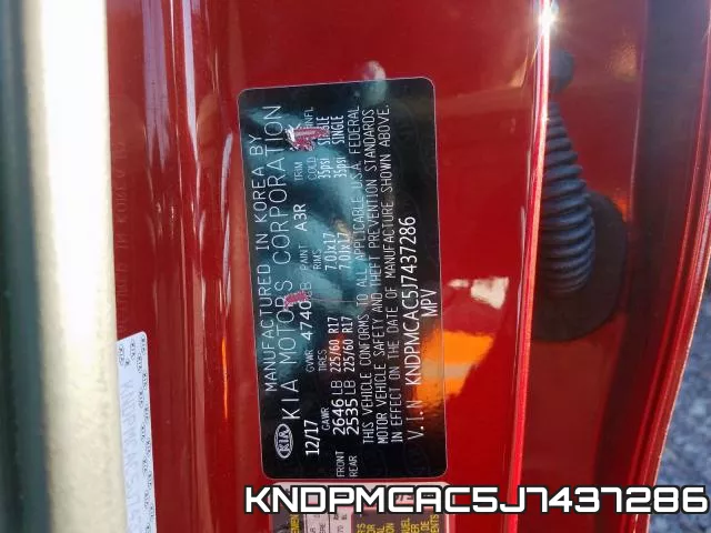 KNDPMCAC5J7437286 фото 2