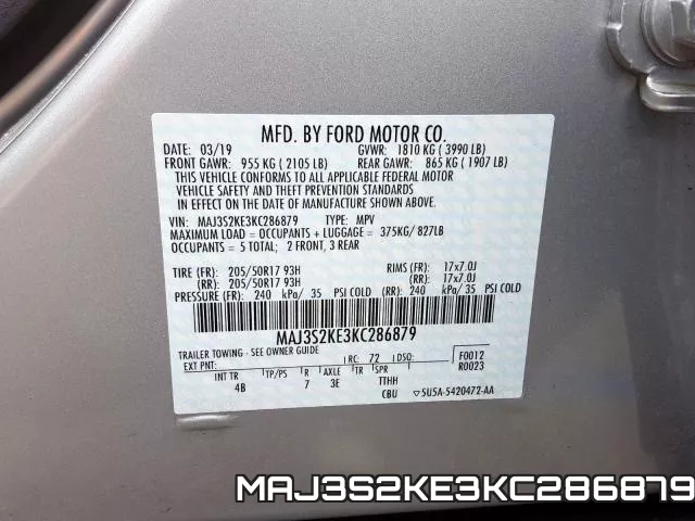 MAJ3S2KE3KC286879 фото 2