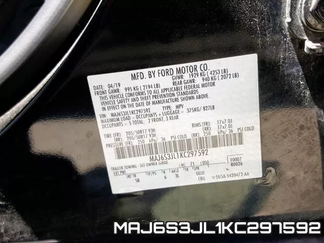 MAJ6S3JL1KC297592 фото 2
