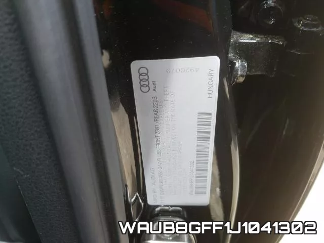 WAUB8GFF1J1041302 фото 2