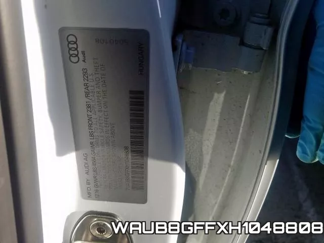 WAUB8GFFXH1048808 фото 2
