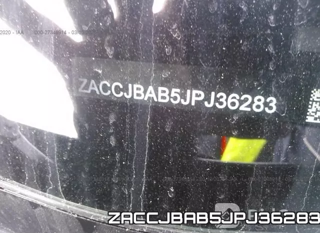 ZACCJBAB5JPJ36283 фото 10