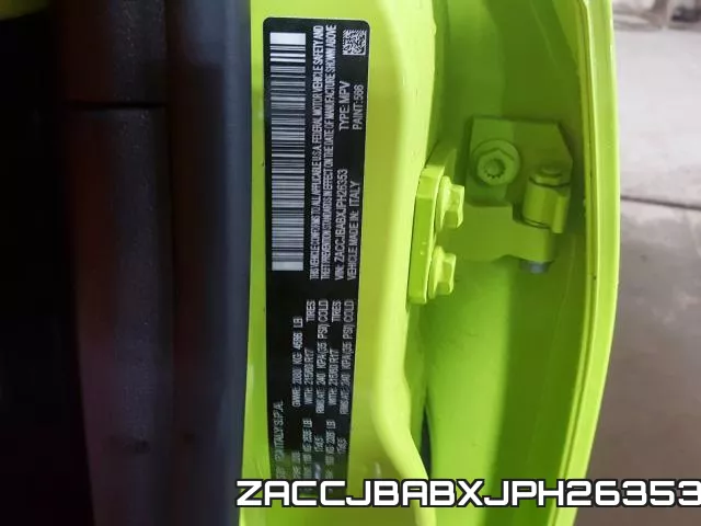 ZACCJBABXJPH26353 фото 2