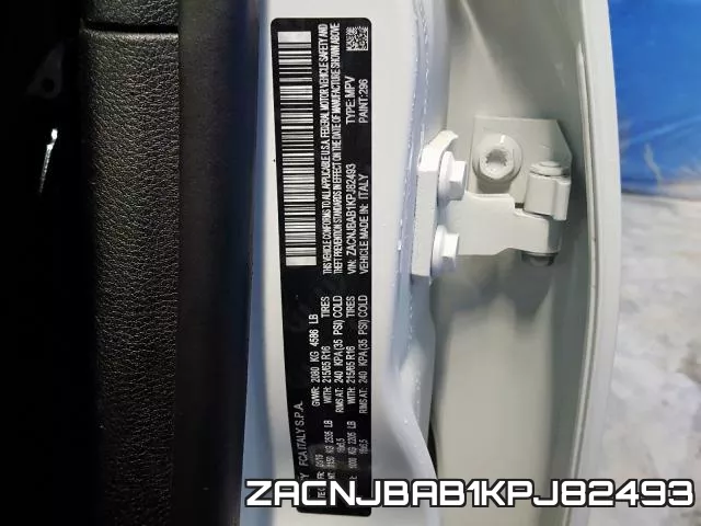 ZACNJBAB1KPJ82493 фото 2