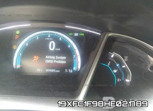 19XFC1F98HE021789 фото 8