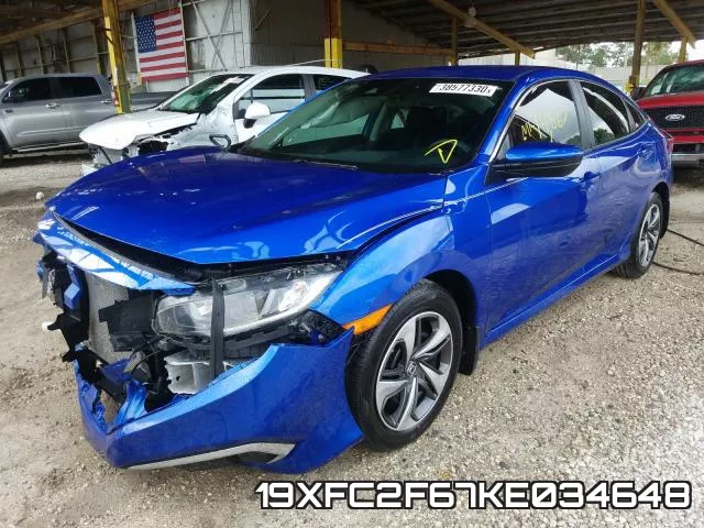 19XFC2F67KE034648 фото 3