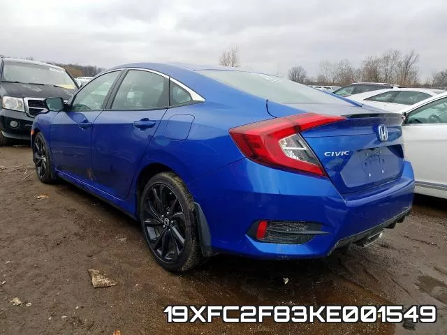 19XFC2F83KE001549 фото 4