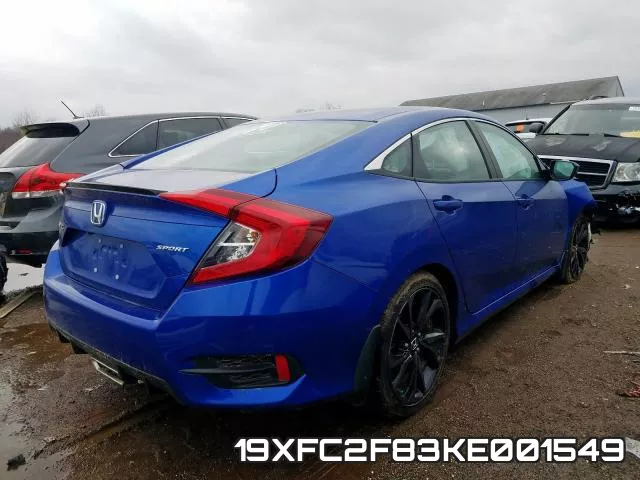 19XFC2F83KE001549 фото 5