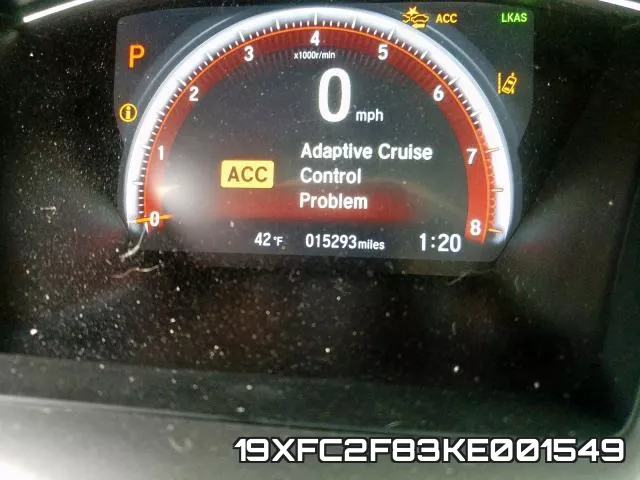 19XFC2F83KE001549 фото 9