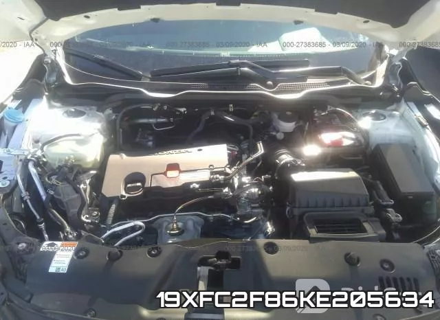 19XFC2F86KE205634 фото 2