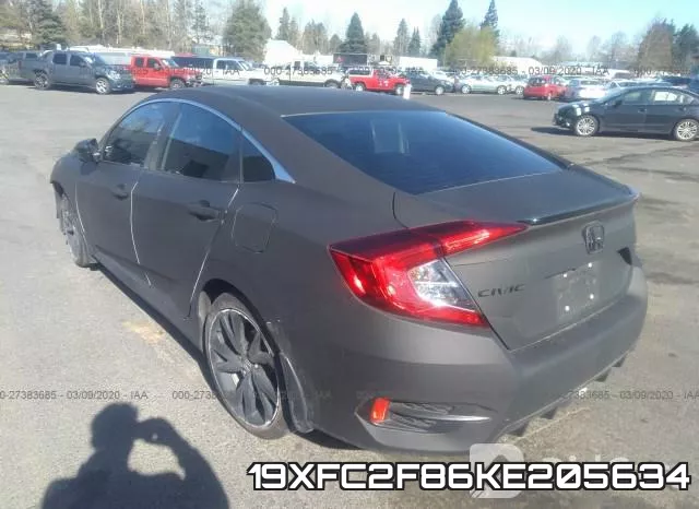 19XFC2F86KE205634 фото 4