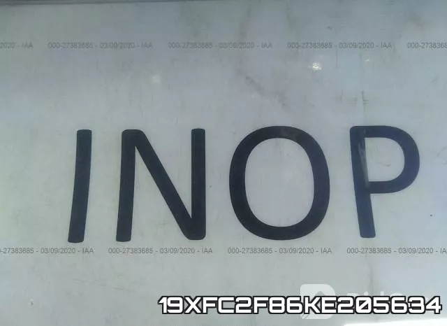 19XFC2F86KE205634 фото 8
