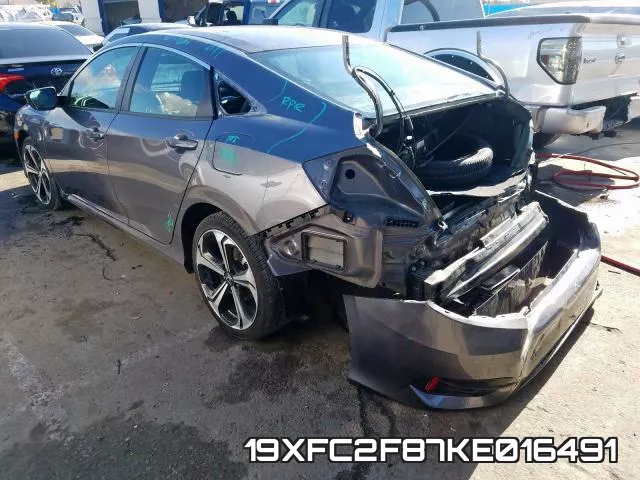 19XFC2F87KE016491 фото 4
