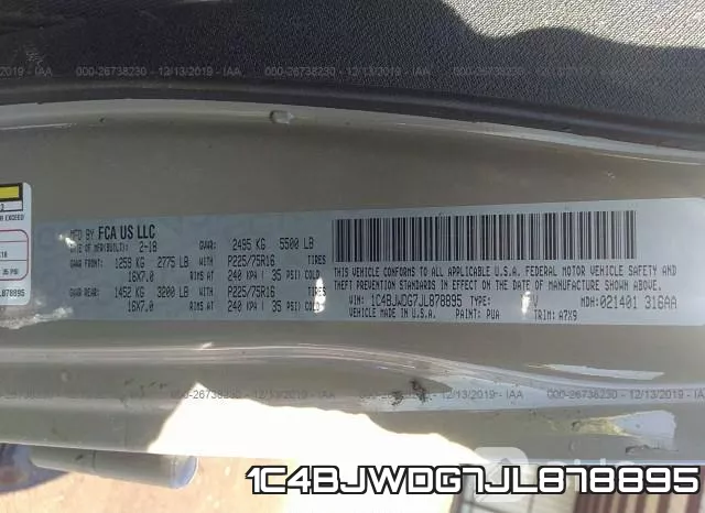 1C4BJWDG7JL878895 фото 10