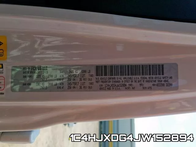 1C4HJXDG4JW152894 фото 2